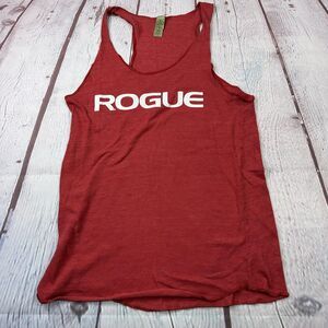 Rogue Fitness Tank Top Womens Large Red Racerback Workout Alternative Apparel